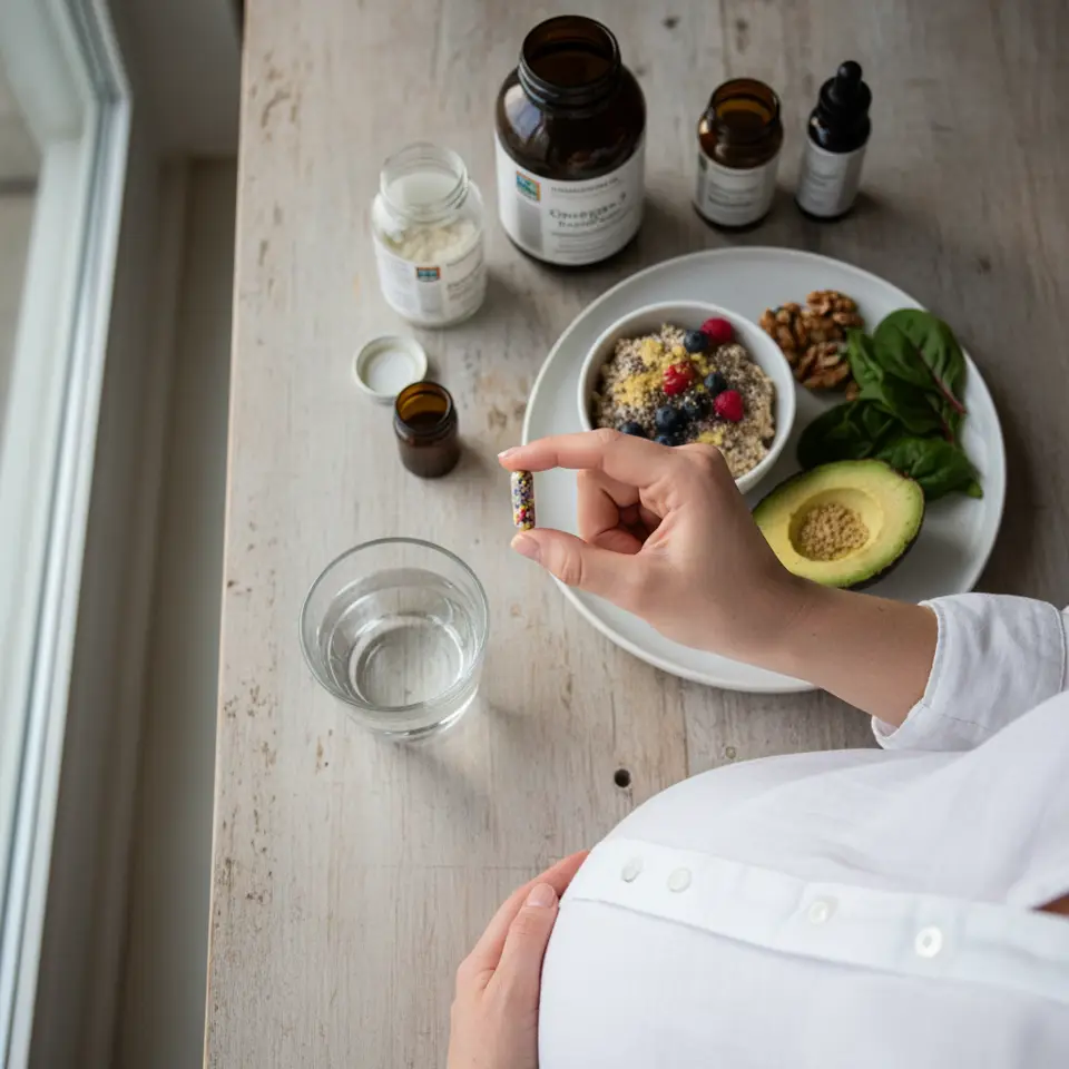 Tavola imbandita con cibi vegani e onnivori