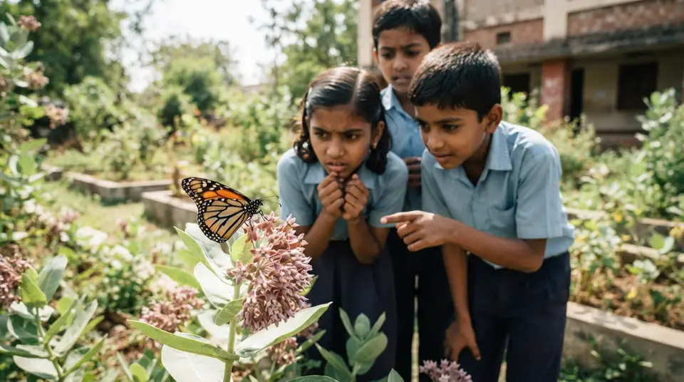 निवासस्थानाचा ऱ्हास आणि यशस्वी संवर्धनानंतरची पुनर्संचयित स्थिती दर्शवणारी तुलना