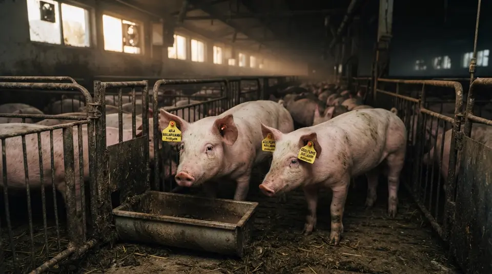 Antibiyotik kullanımı etiketleri olan çiftlik hayvanları: 'asla kullanılmamış' ve 'azaltılmış kullanım' işaretleri
