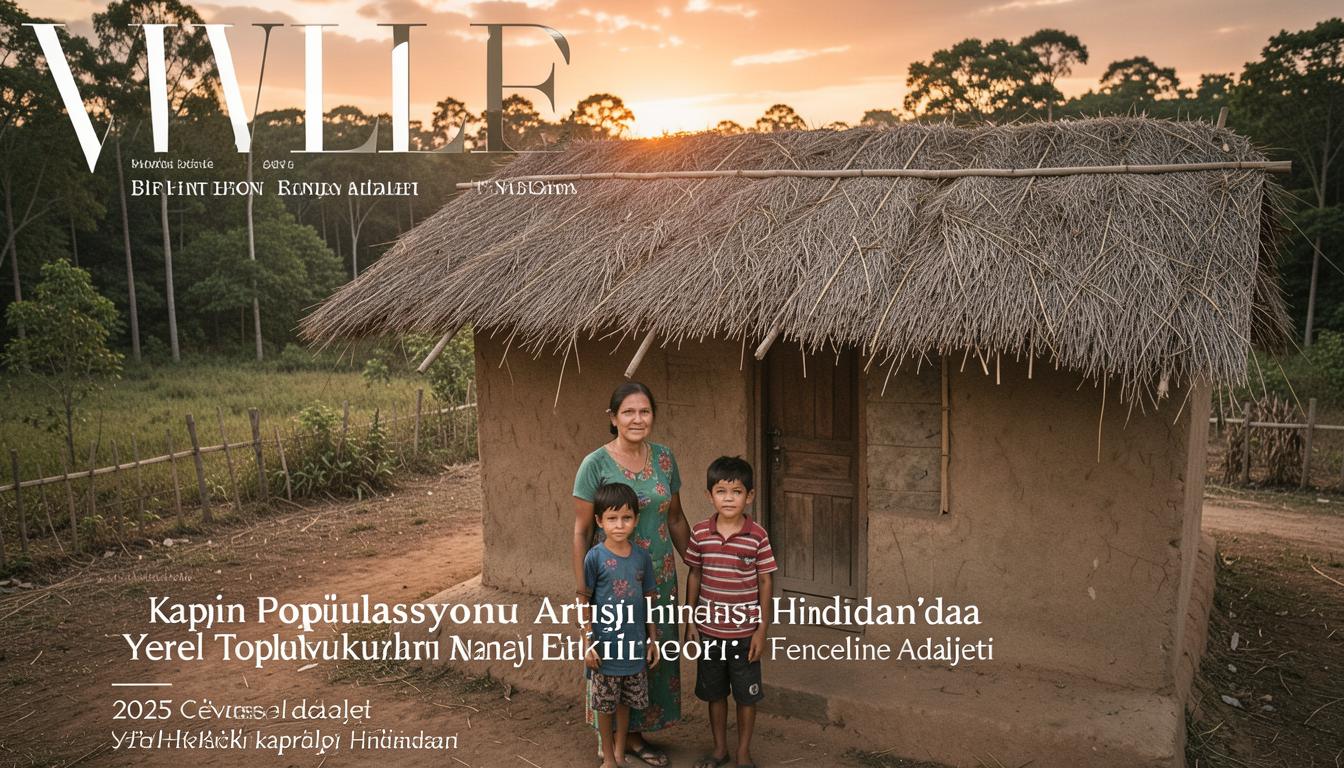Hindistan'da kaplan popülasyonu artışının etkilediği fenceline topluluklardan bir köy evi ve aile