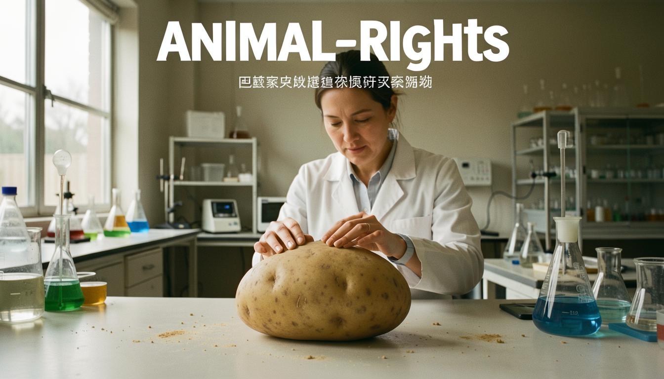土豆在实验室里接受感知测试