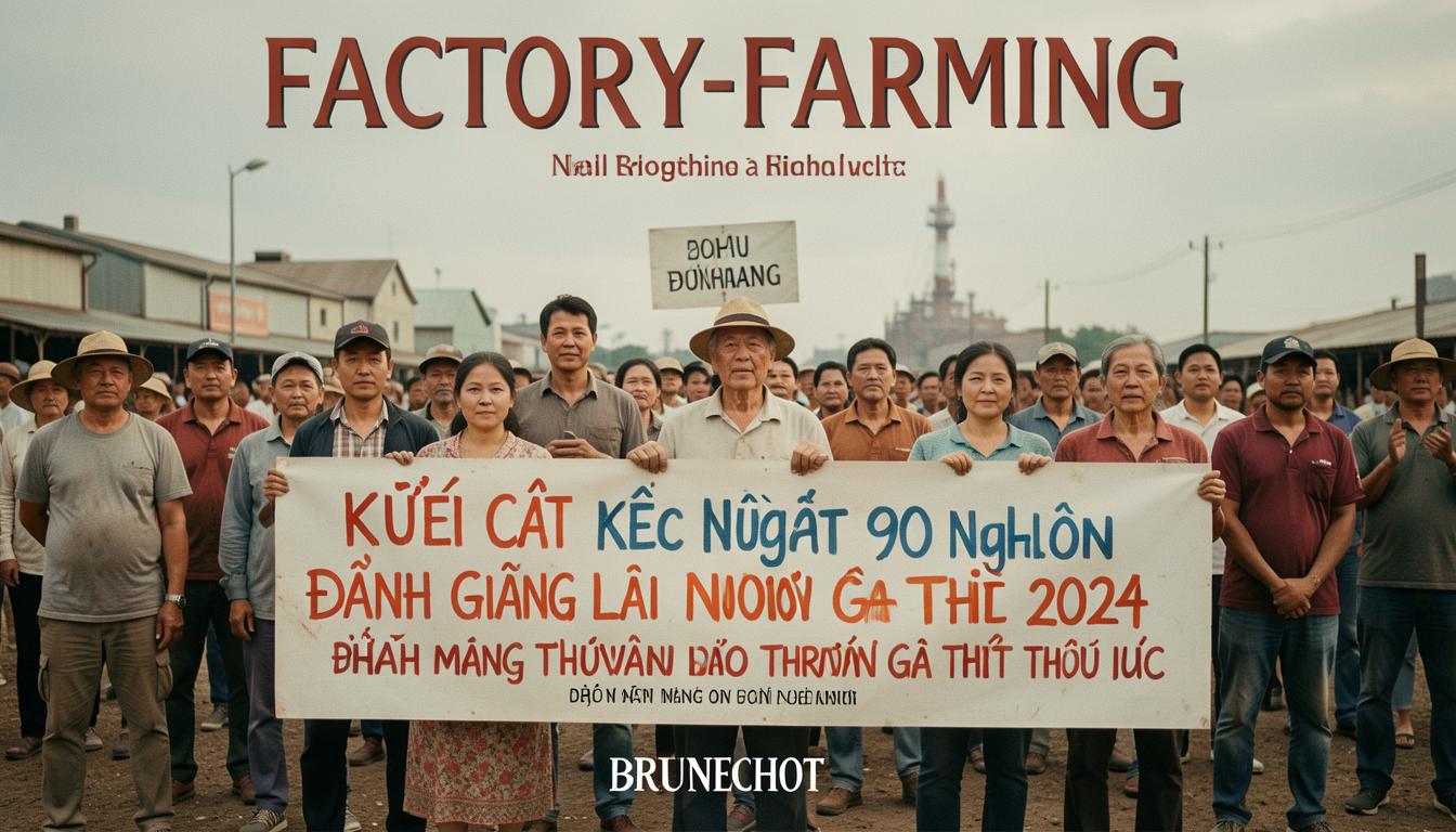 Nhóm người phản đối lưỡi cắt trong cuộc biểu tình công cộng