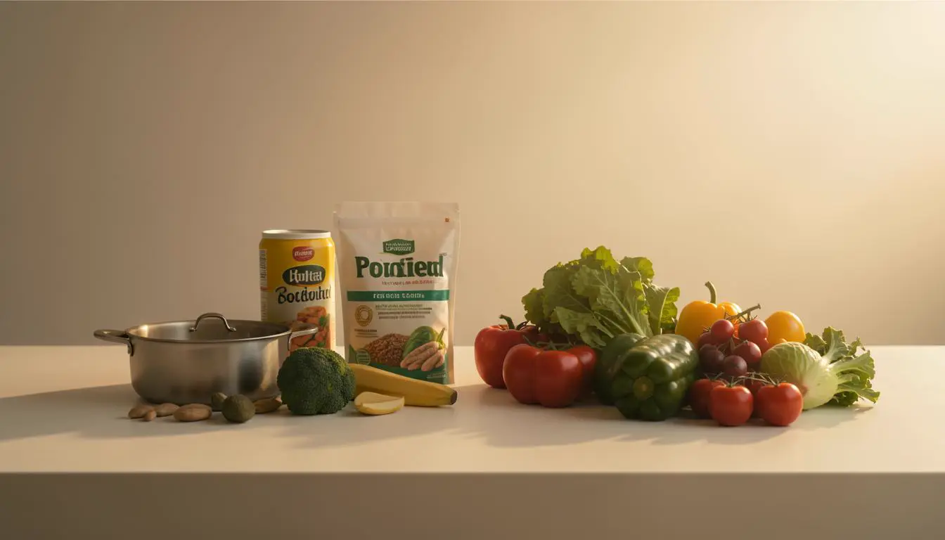 New mother and baby sharing a plant-based meal