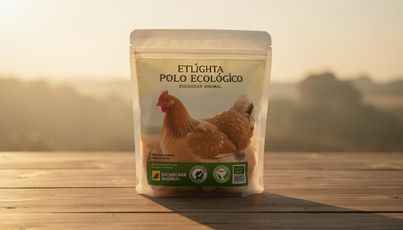 Familia en una comida con pollo en casa
