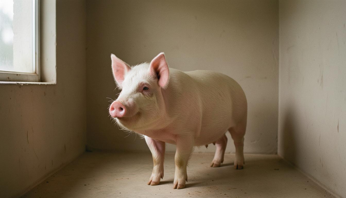 Scrofa in gabbia di gestazione, un simbolo del benessere degli animali in discussione