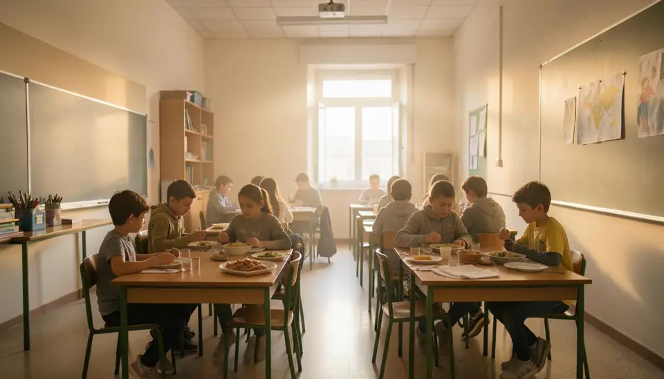 Pasto scolastico vegano in Italia