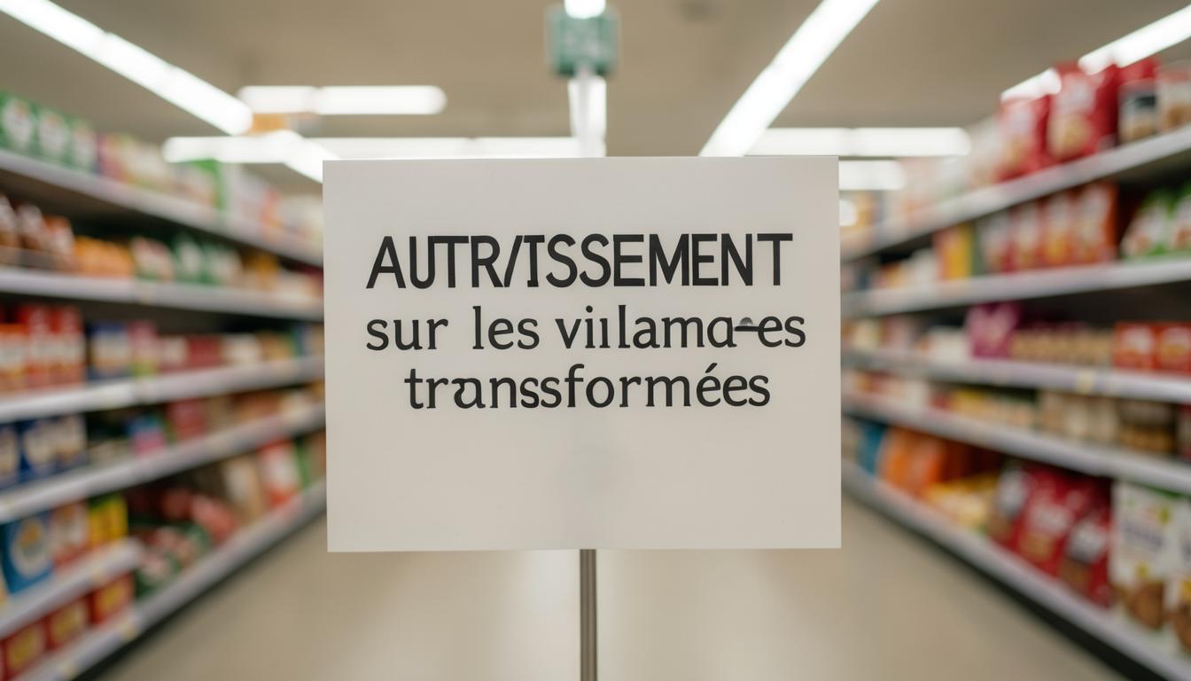 Avertissement sur les viandes transformées dans un supermarché canadien