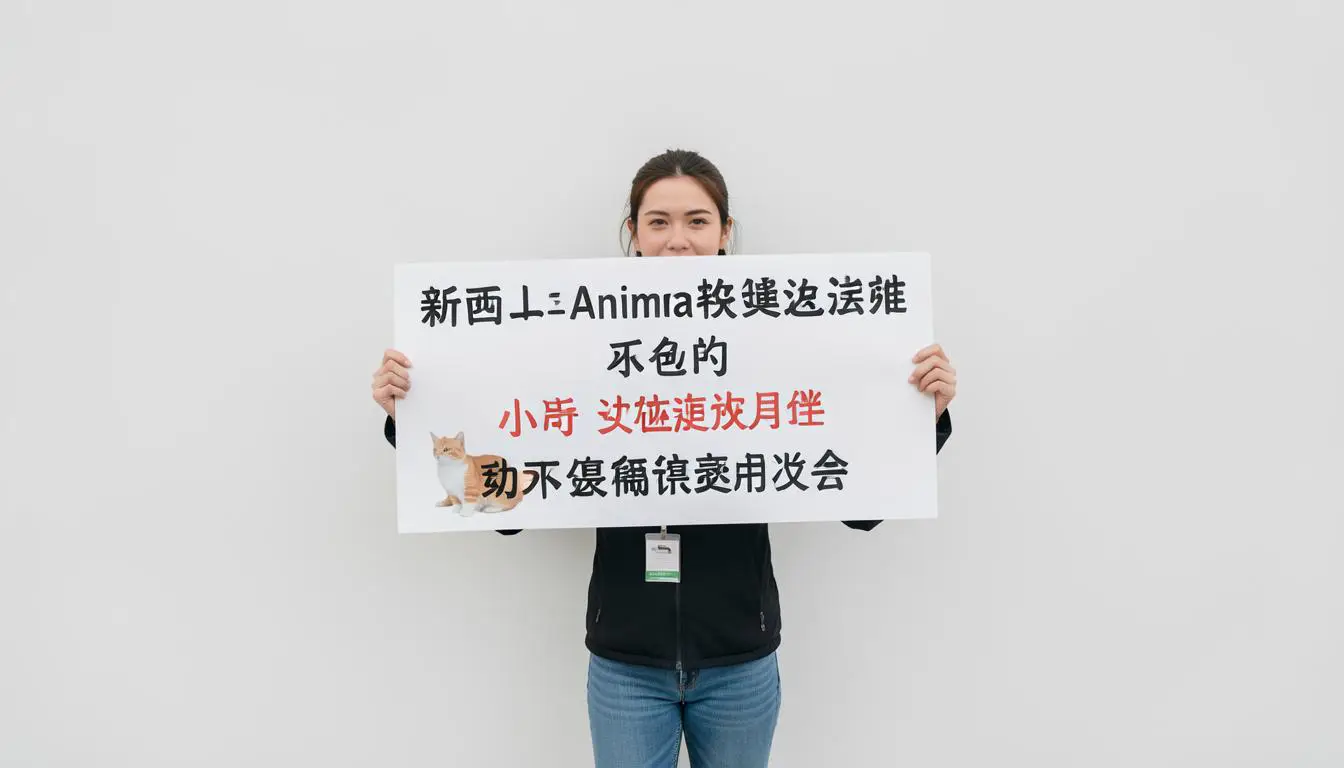 新西兰动物保护活动者在示威