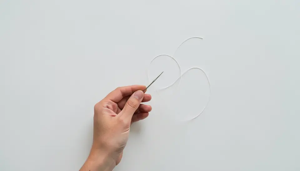Riparazione di un capo di vestiario con tecniche di rammendo visibile Sashiko o Boro