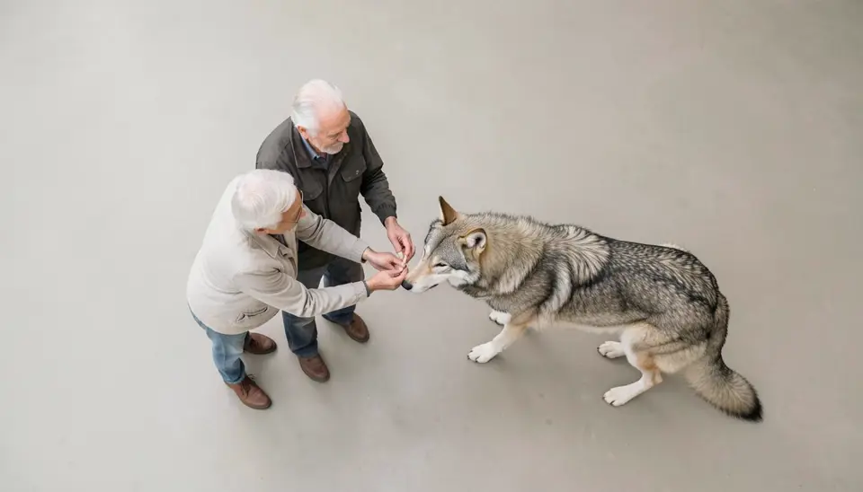 Seniors releasing a Mexican gray wolf, promoting wildlife conservation