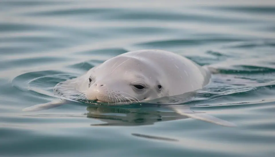 Vaquita porpoise in the Caribbean sea