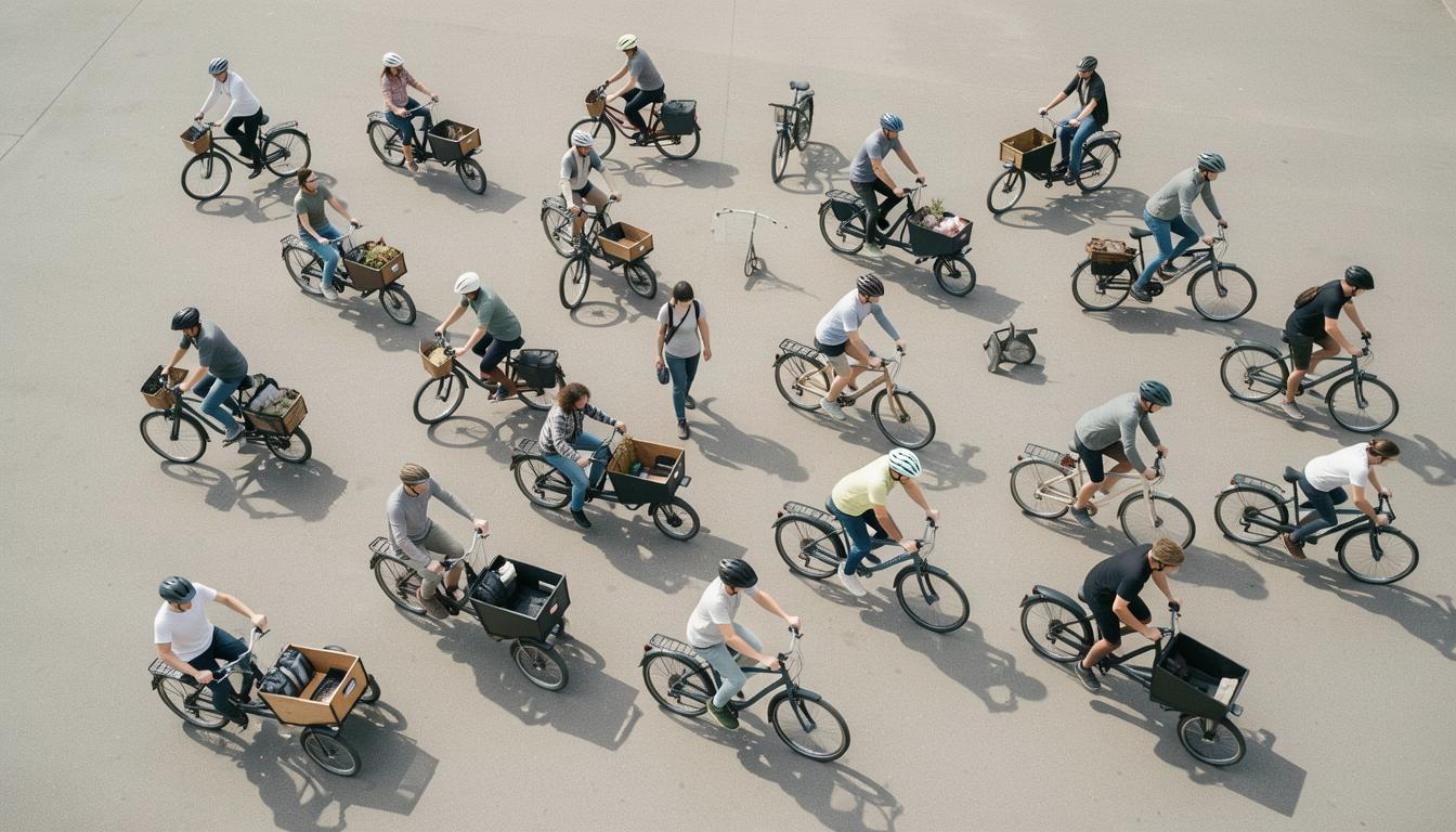 Cargo bike delivery models in action on city streets
