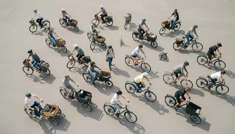 Cargo bike delivery models in action on city streets