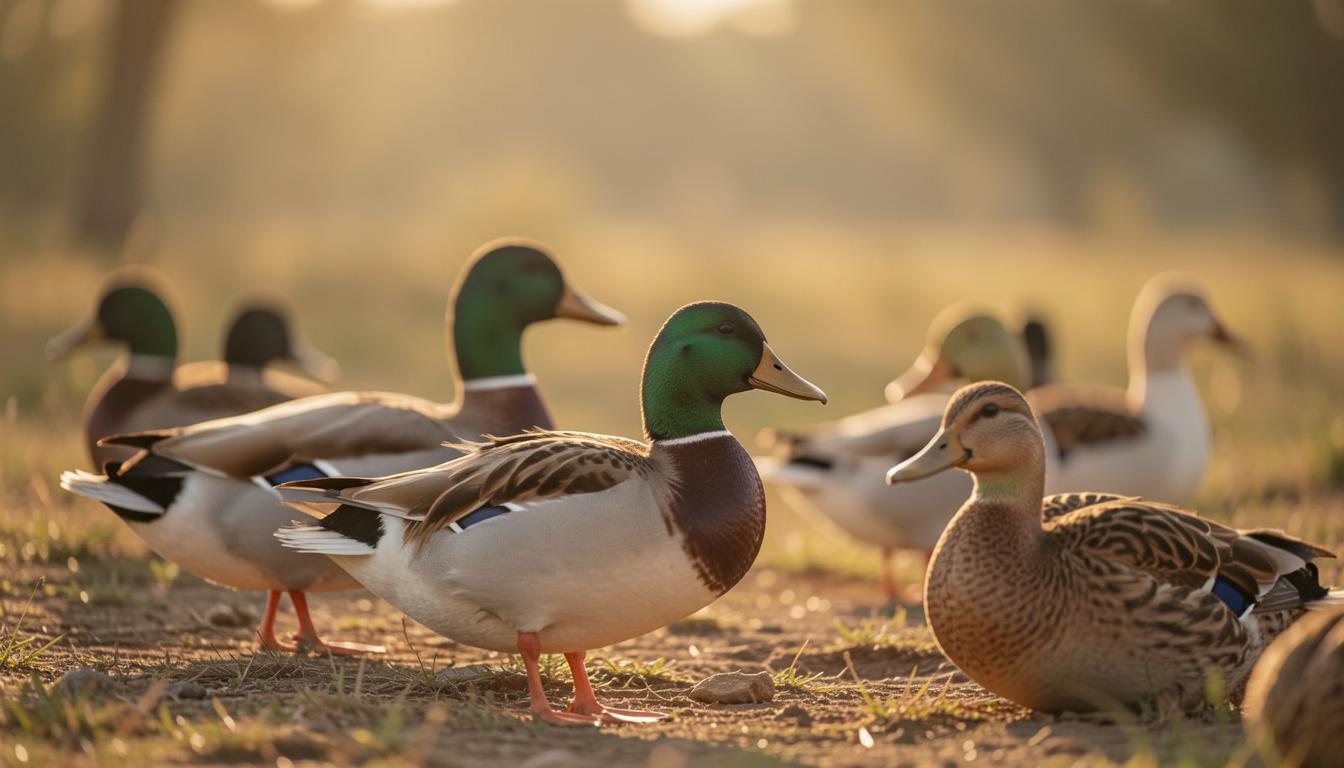 Enten in warmem Klima genießen Freiheit