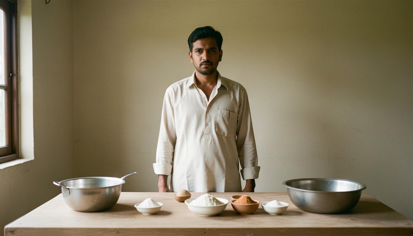 वनस्पती-आधारित बर्गर आणि चिकन बर्गरची तुलना दर्शविणारे छायाचित्र